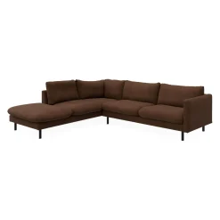 Bjorn venstrevendt sofa med pufafslutning