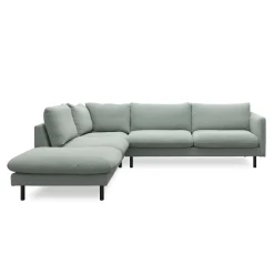 Bjorn venstrevendt sofa med pufafslutning