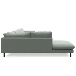 Bjorn venstrevendt sofa med pufafslutning
