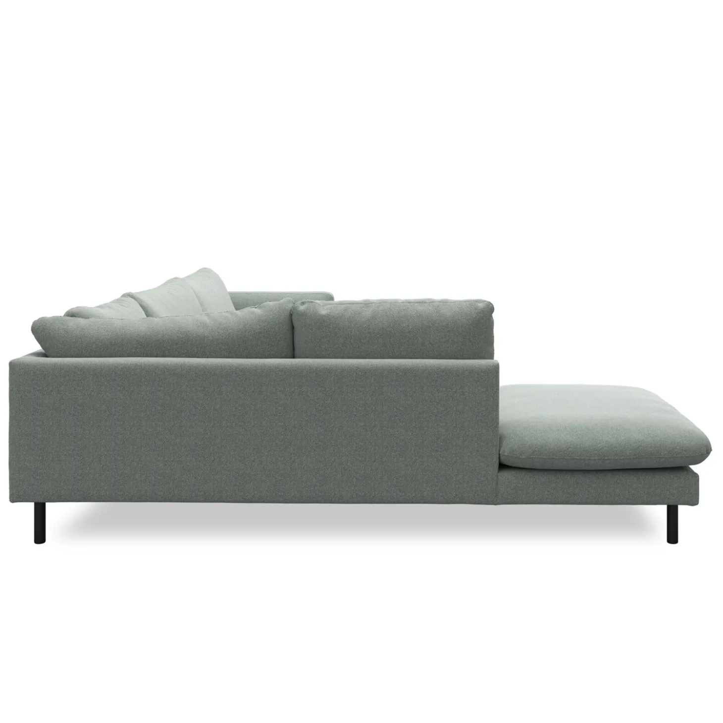 Bjorn venstrevendt sofa med pufafslutning