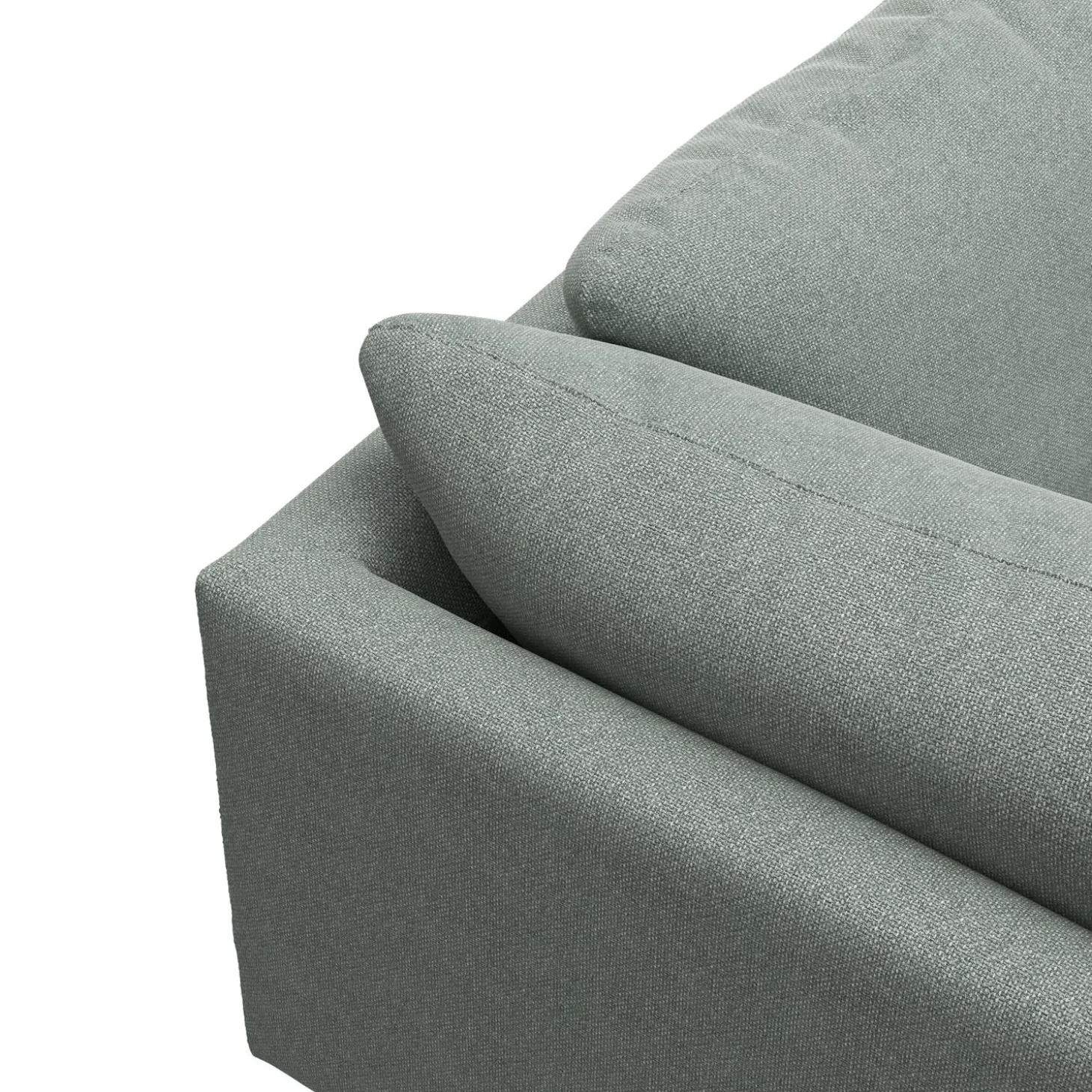 Bjorn venstrevendt sofa med pufafslutning