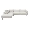 Bjorn venstrevendt sofa med pufafslutning