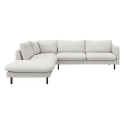 Bjorn venstrevendt sofa med pufafslutning