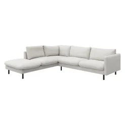 Bjorn venstrevendt sofa med pufafslutning