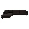 Bjorn venstrevendt sofa med pufafslutning