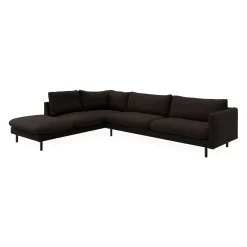 Bjorn venstrevendt sofa med pufafslutning