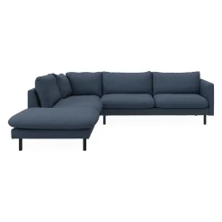 Bjorn venstrevendt sofa med pufafslutning