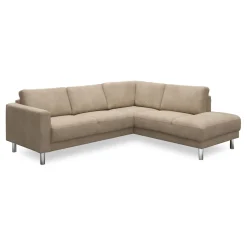 Cleveland højrevendt sofa med pufafslutning