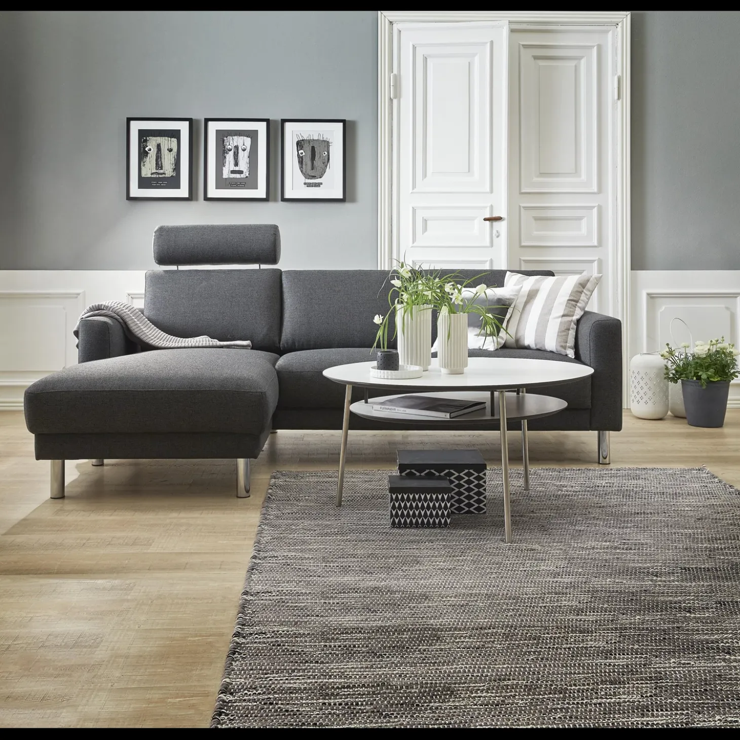 Cleveland venstrevendt sofa med chaiselong