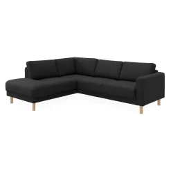 cleveland venstrevendt sofa med pufafslutning