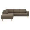 cleveland venstrevendt sofa med pufafslutning