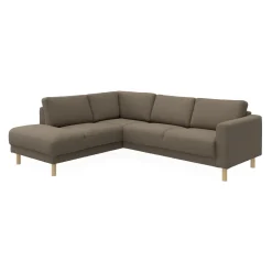 cleveland venstrevendt sofa med pufafslutning