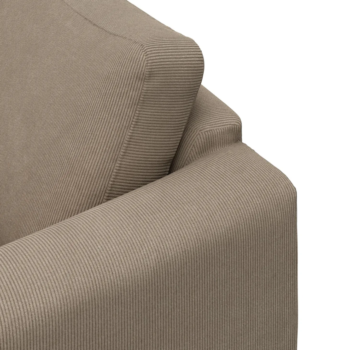 cleveland venstrevendt sofa med pufafslutning