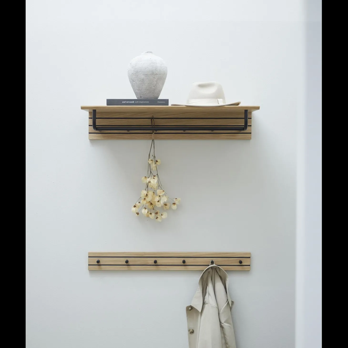 Doppler Knagerække 80 x 9 x 5 cm 6 stk