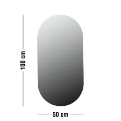 Gila oval 100 x 50 cm Spejl