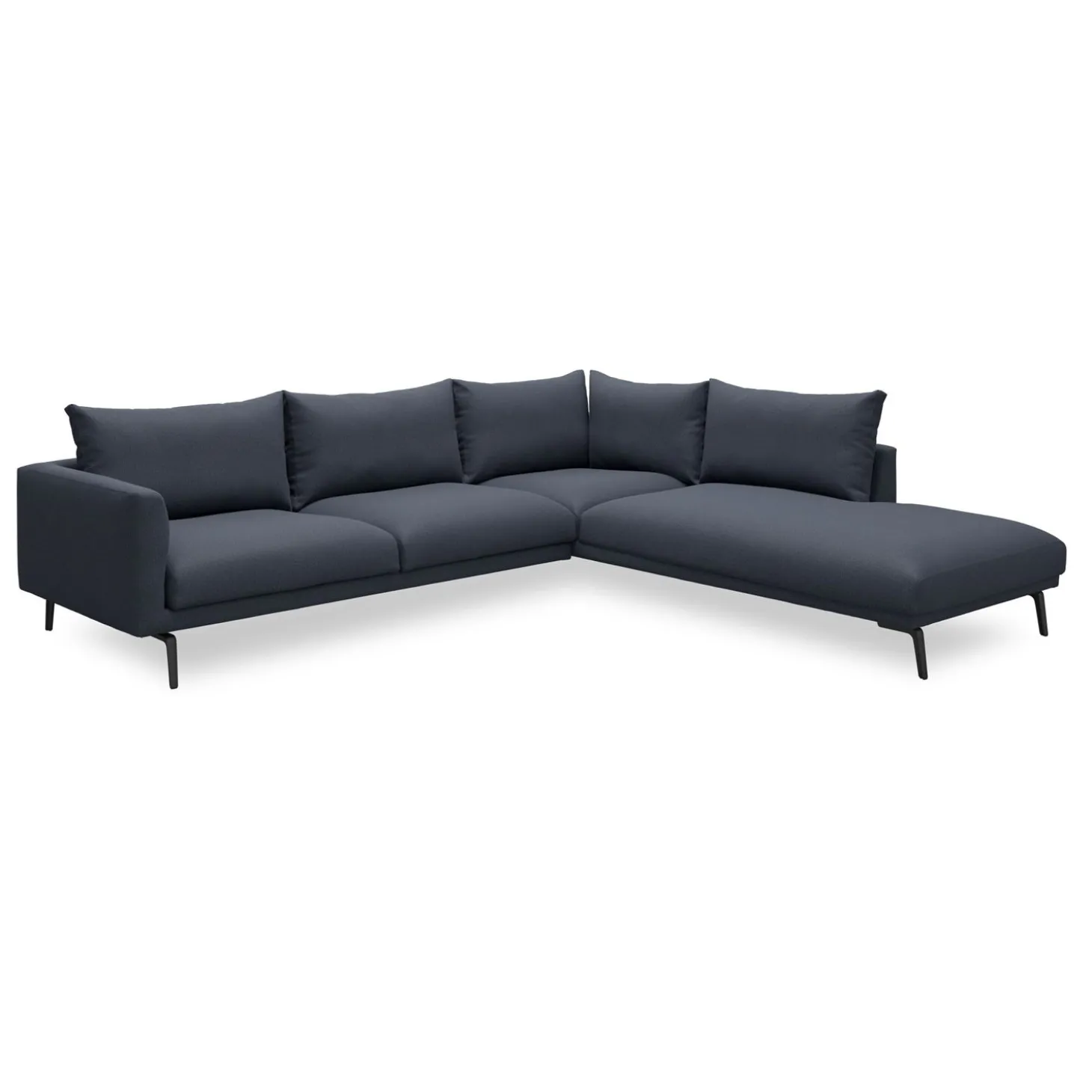 Hallsberg højrevendt sofa med pufafslutning