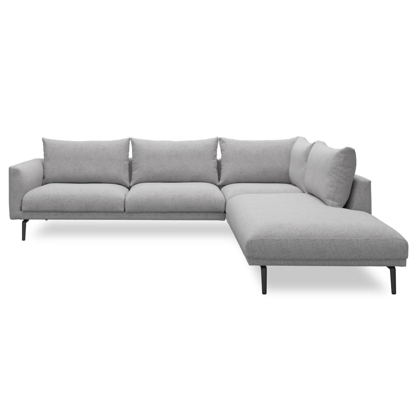 Hallsberg højrevendt sofa med pufafslutning