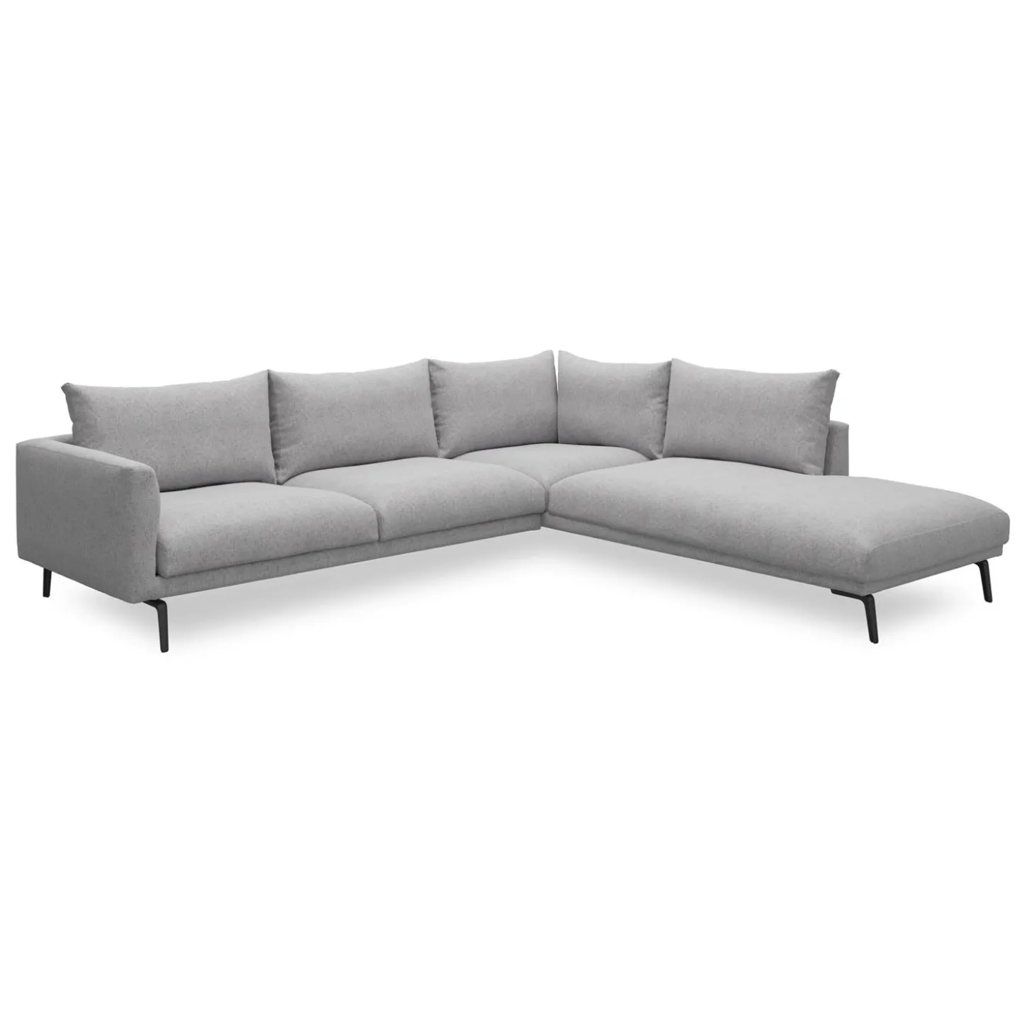Hallsberg højrevendt sofa med pufafslutning