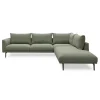 Hallsberg højrevendt sofa med pufafslutning
