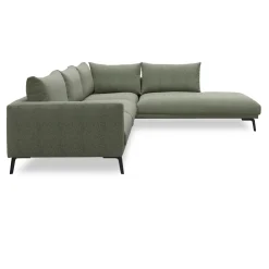 Hallsberg højrevendt sofa med pufafslutning
