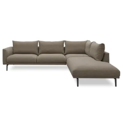 Hallsberg højrevendt sofa med pufafslutning