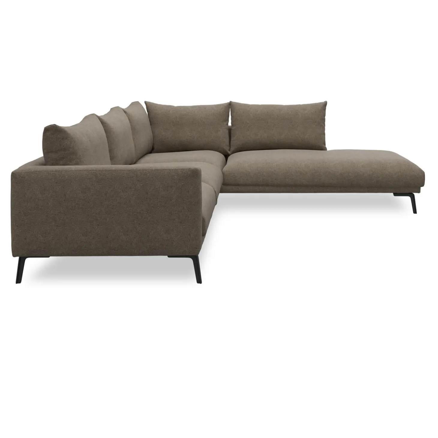 Hallsberg højrevendt sofa med pufafslutning