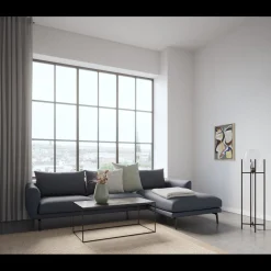 Hallsberg højrevendt sofa med chaiselong