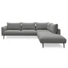 Hallsberg højrevendt sofa med pufafslutning