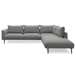 Hallsberg højrevendt sofa med pufafslutning