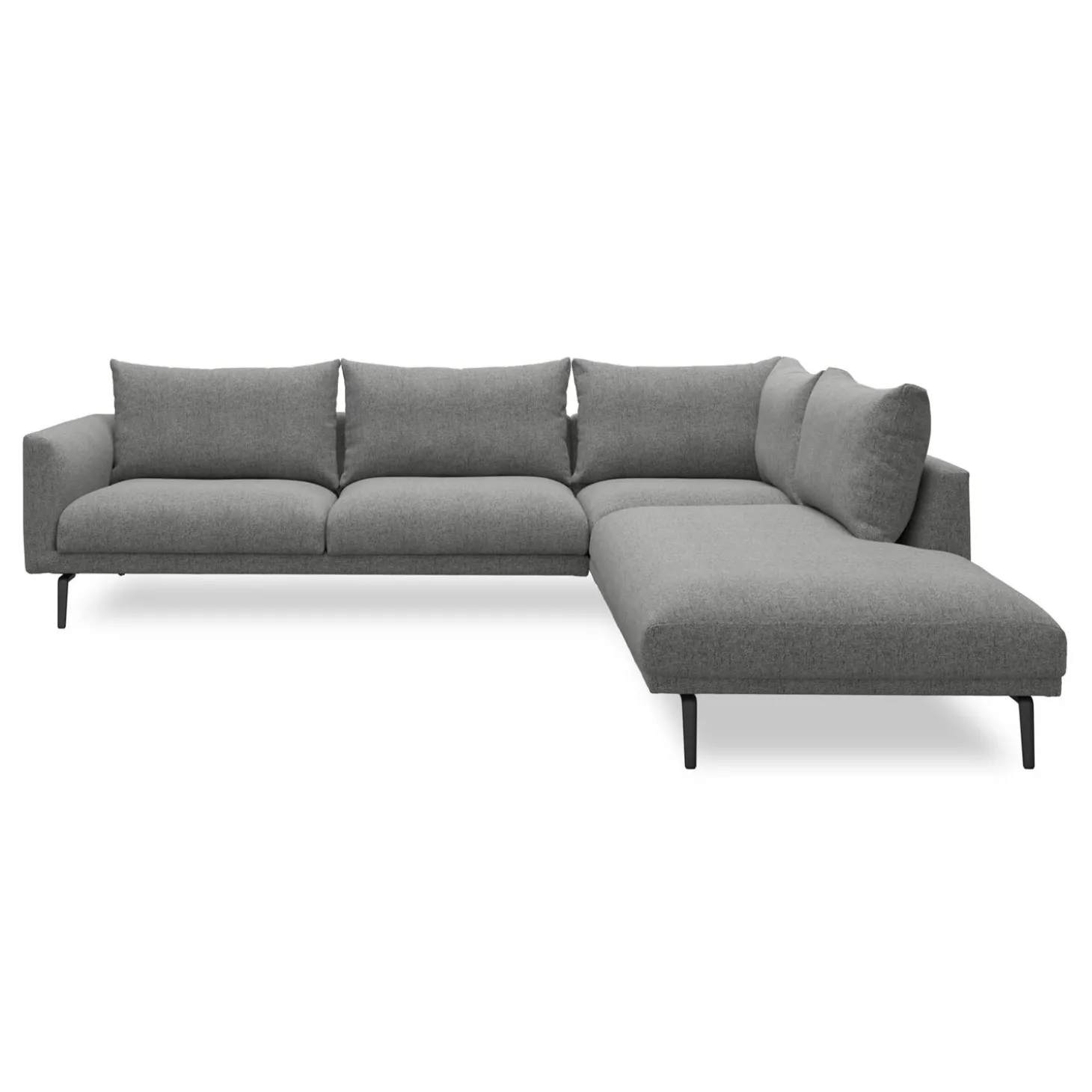 Hallsberg højrevendt sofa med pufafslutning