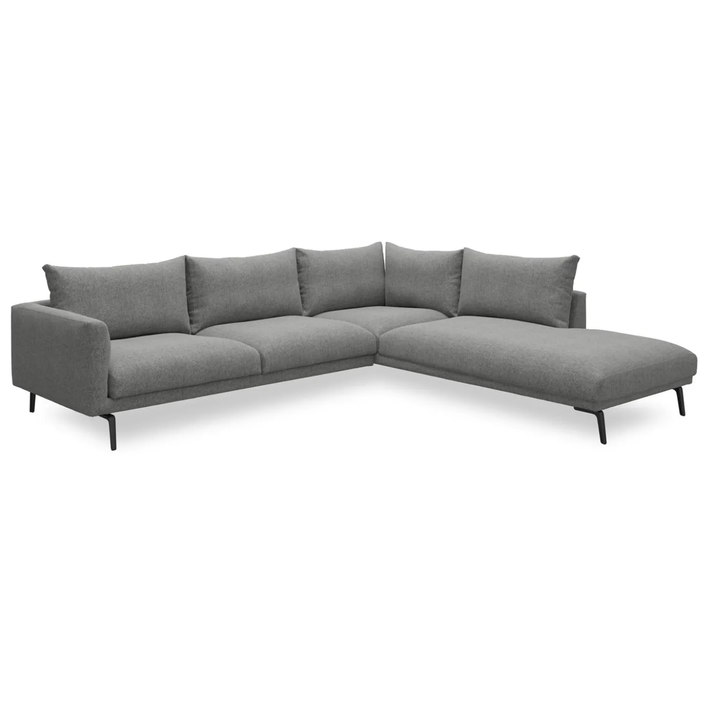 Hallsberg højrevendt sofa med pufafslutning
