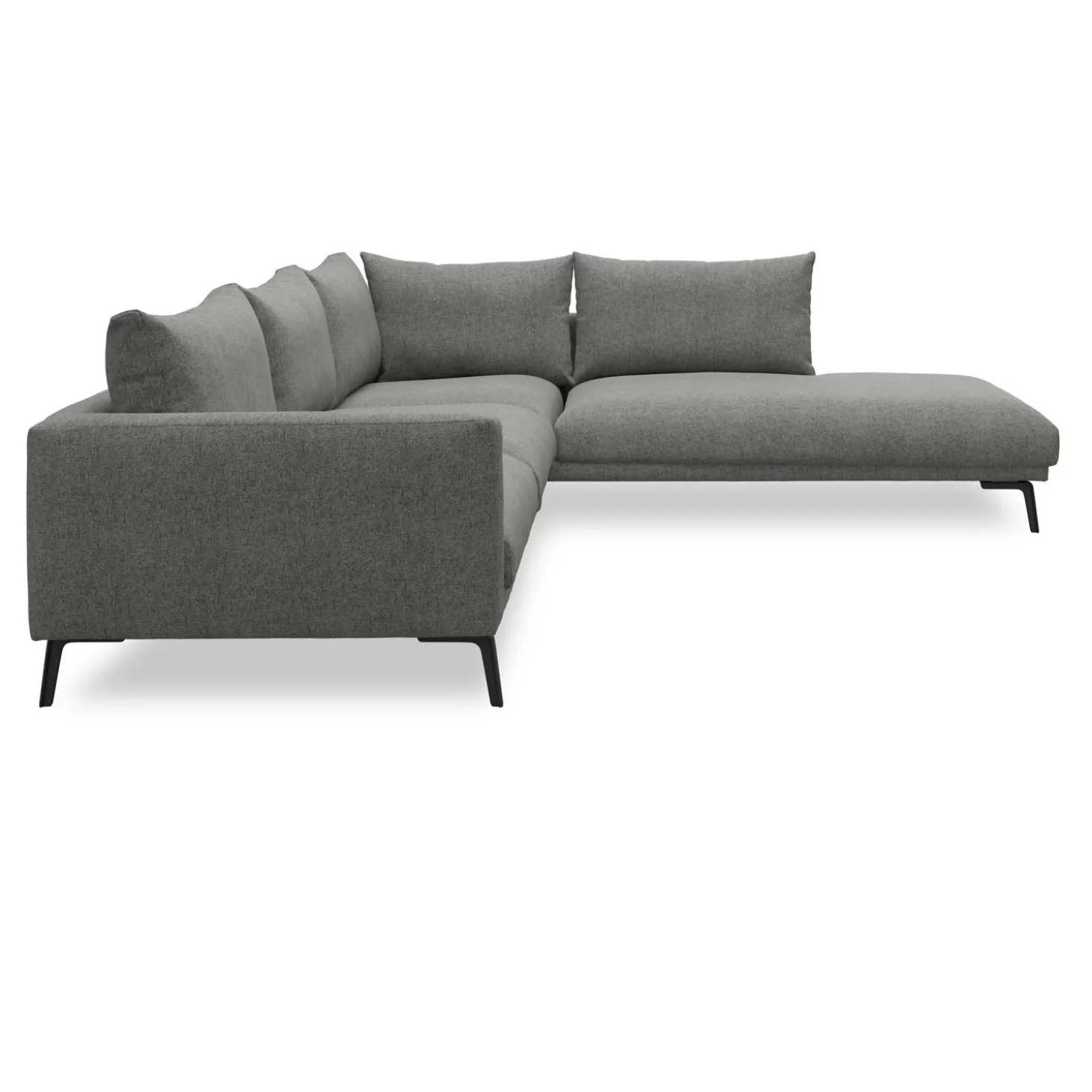 Hallsberg højrevendt sofa med pufafslutning