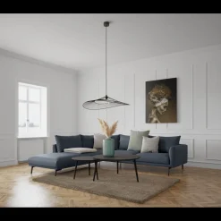 Hallsberg venstrevendt sofa med pufafslutning