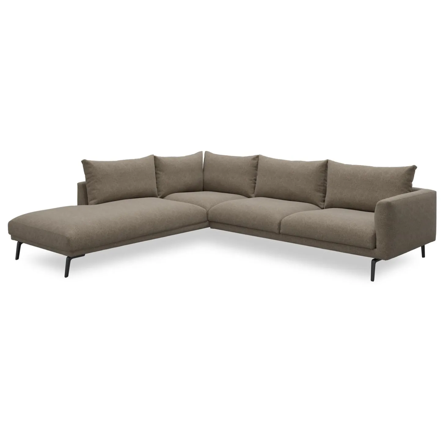 Hallsberg venstrevendt sofa med pufafslutning