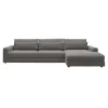 Halmstad højrevendt sofa med chaiselong
