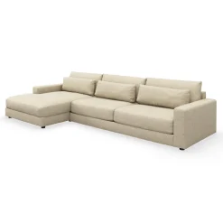 Halmstad venstrevendt sofa med chaiselong