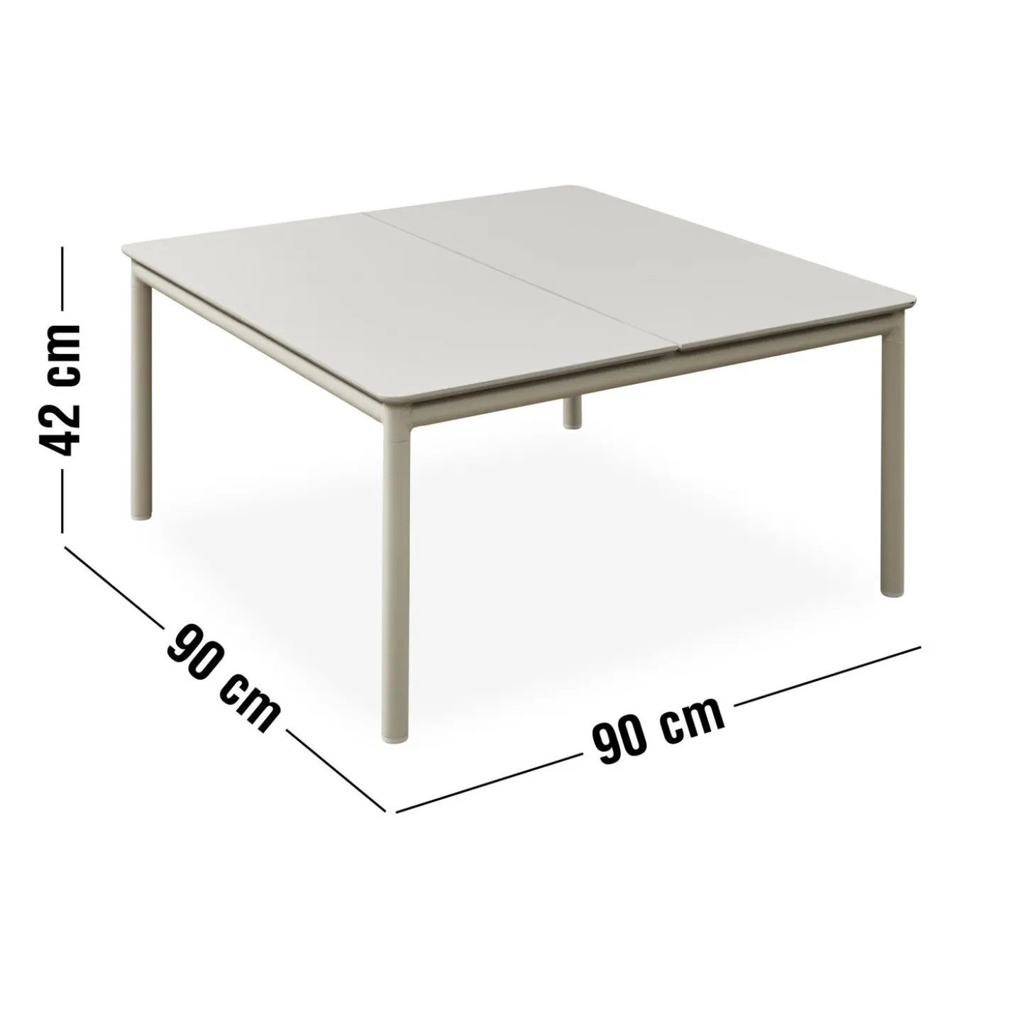 Horizon Loungebord 90 x 90 x 42 cm
