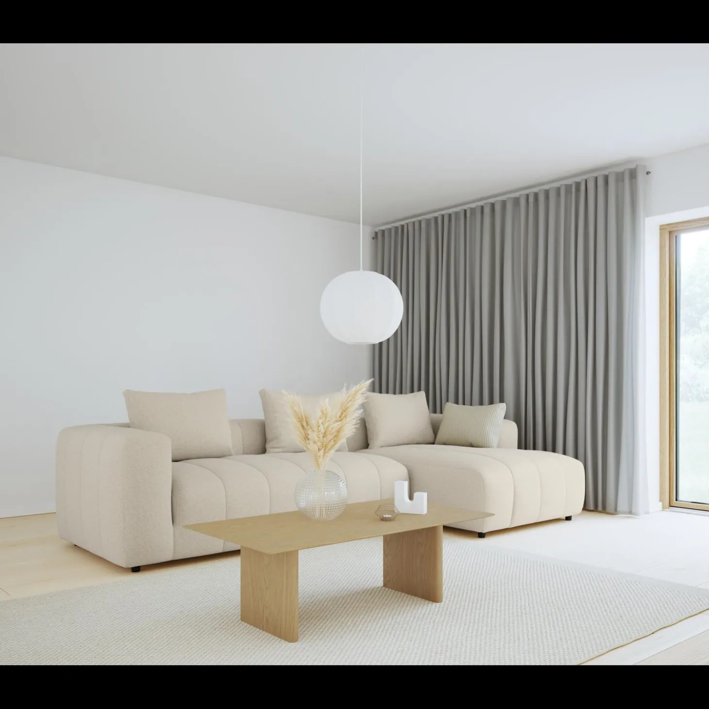 Ingvar højrevendt sofa med chaiselong