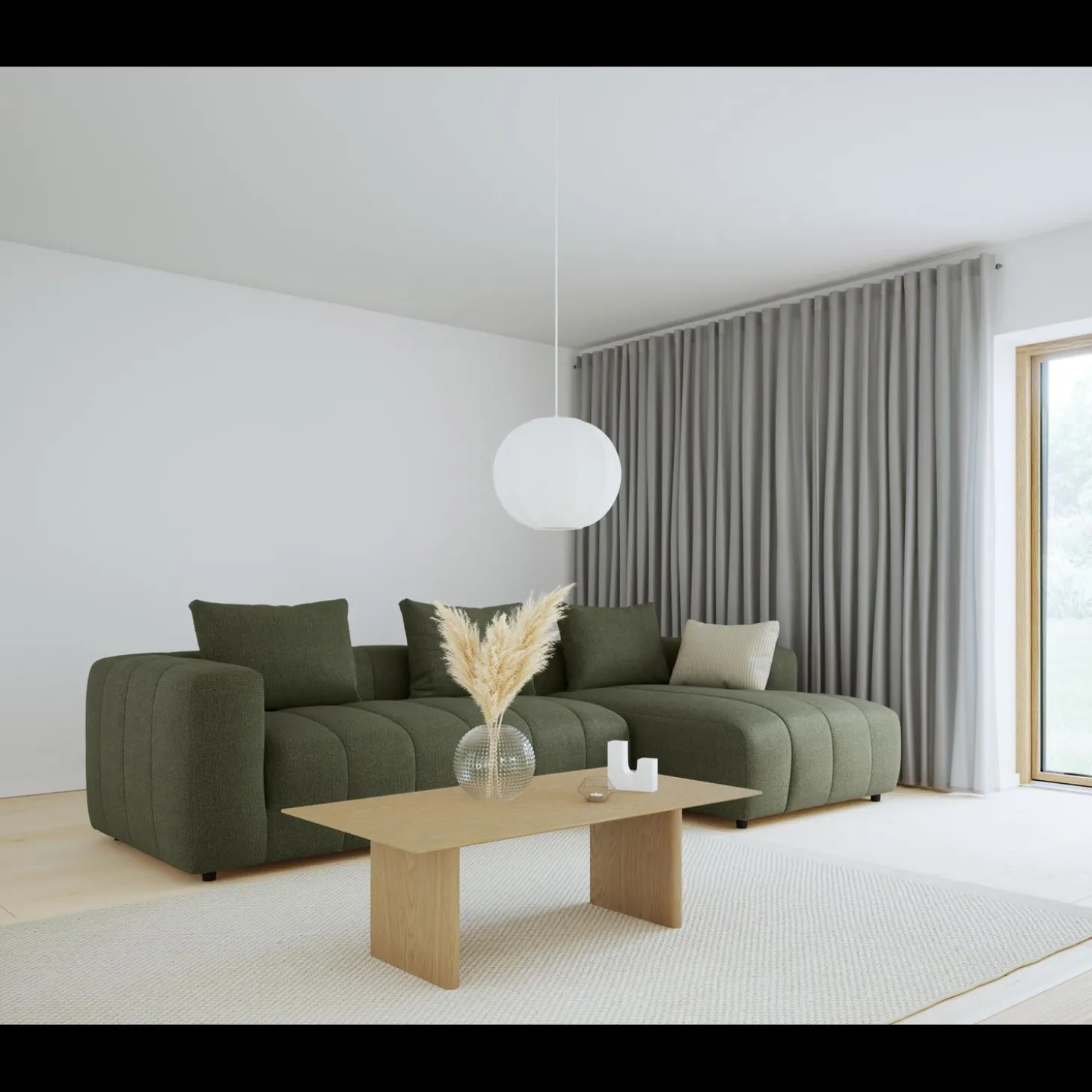 Ingvar højrevendt sofa med chaiselong