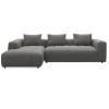 Ingvar venstrevendt sofa med chaiselong