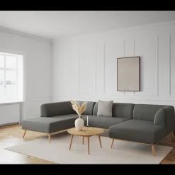 Land højrevendt hjørnesofa med chaiselong