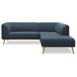 Land højrevendt hjørnesofa med pufafslutning