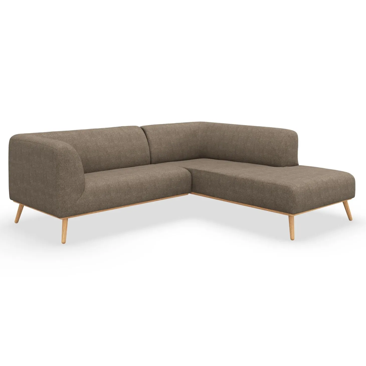 Land højrevendt hjørnesofa med pufafslutning