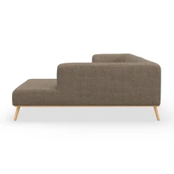 Land højrevendt hjørnesofa med pufafslutning