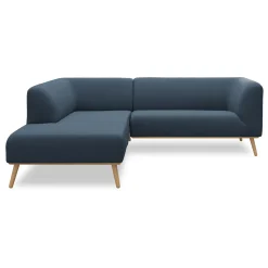 Land venstrevendt hjørnesofa med pufafslutning
