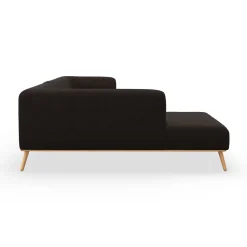 Land venstrevendt hjørnesofa med pufafslutning