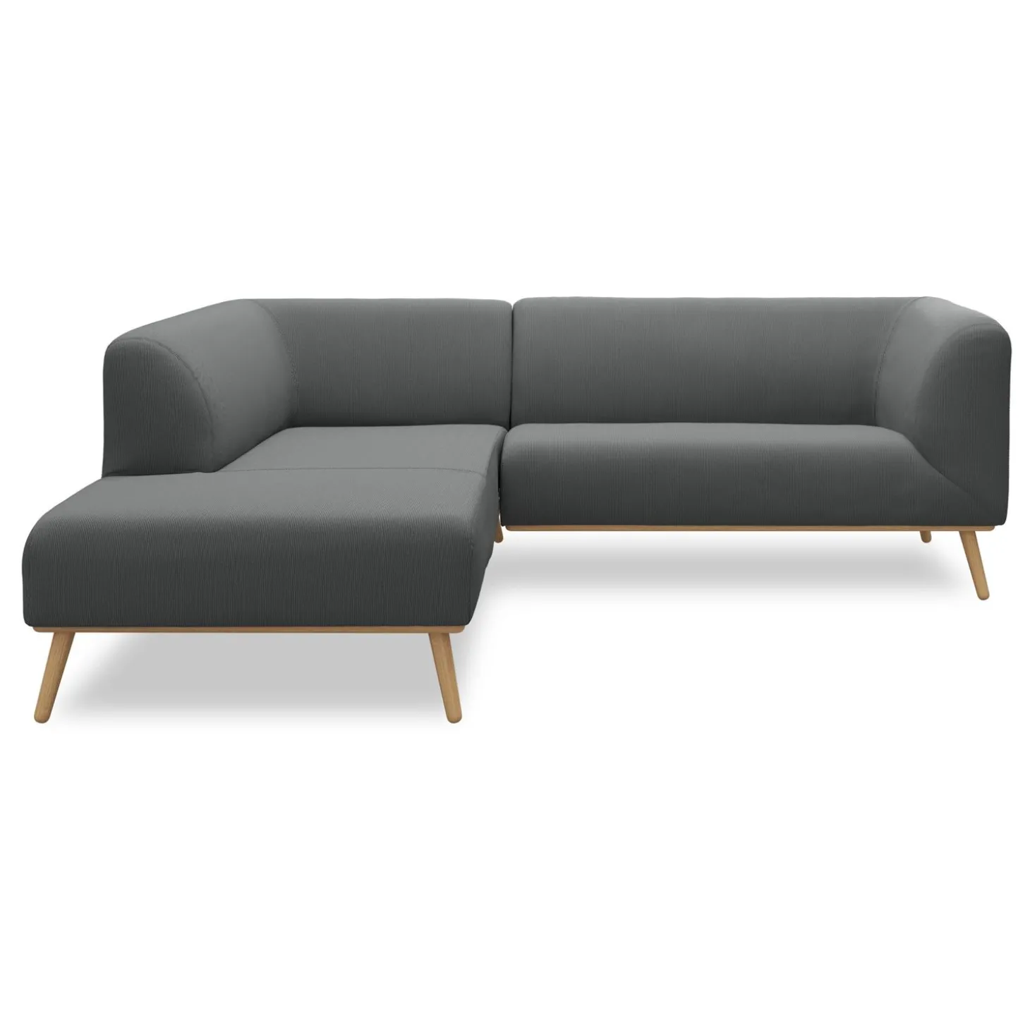Land venstrevendt hjørnesofa med pufafslutning