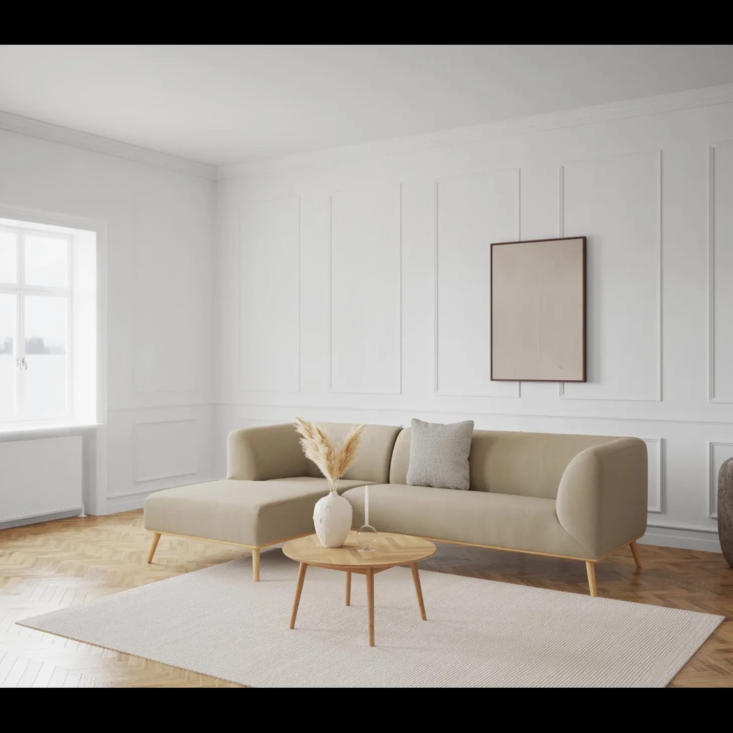 Land venstrevendt sofa med chaiselong