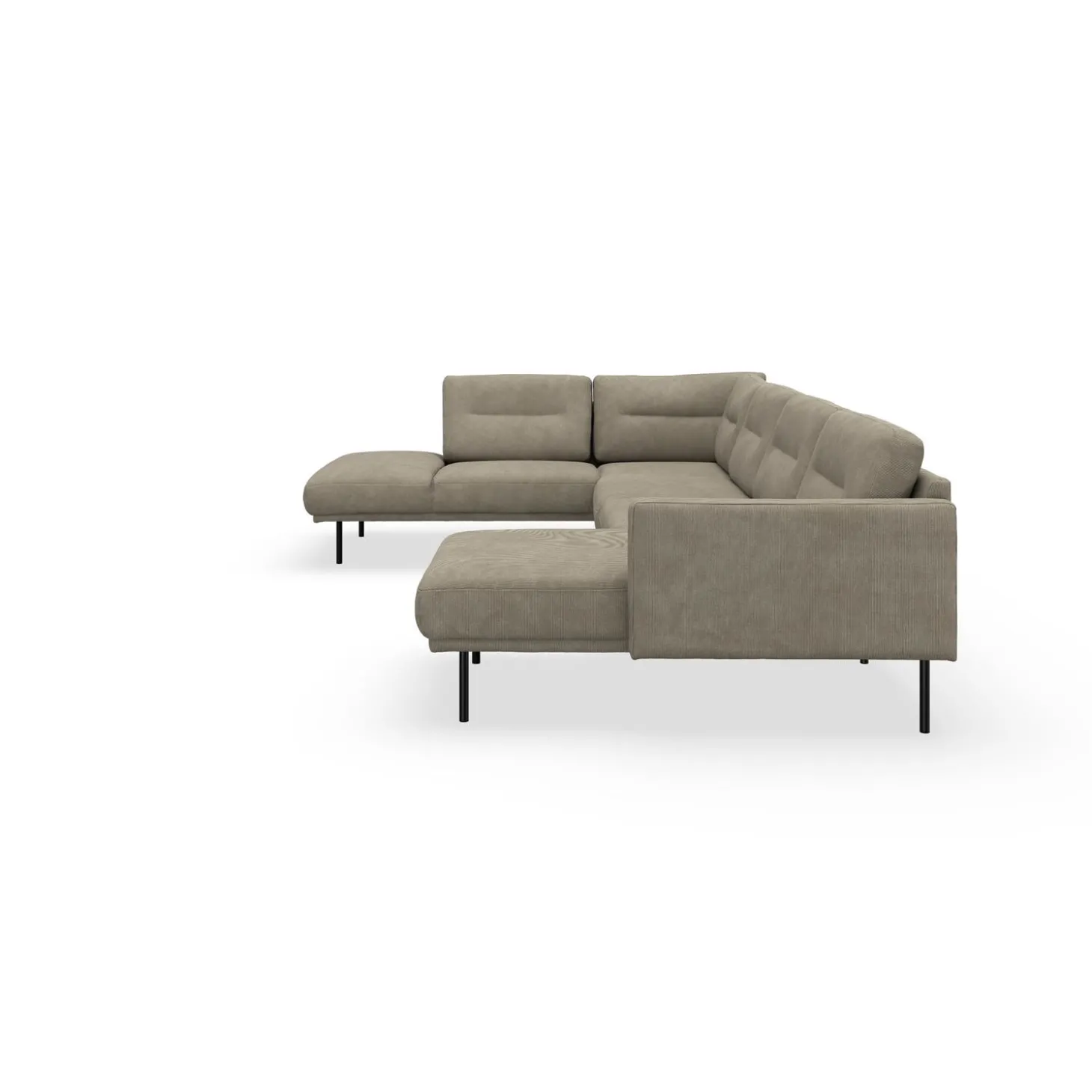 Larvik højrevendt hjørnesofa med chaiselong