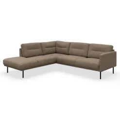 Larvik venstrevendt hjørnesofa med pufafslutning